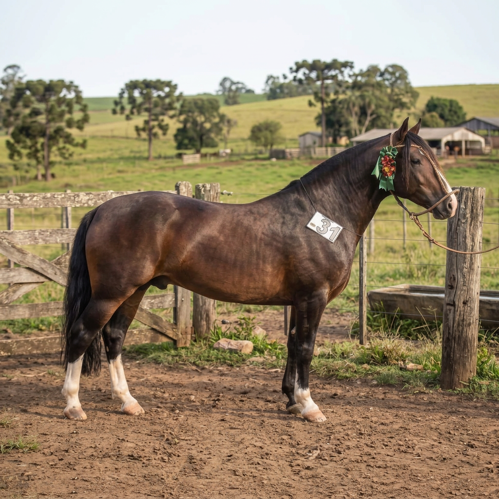 Justiceiro do Ichú, Cavalo Crioulo campeão da Cabanha Herança Gaúcha